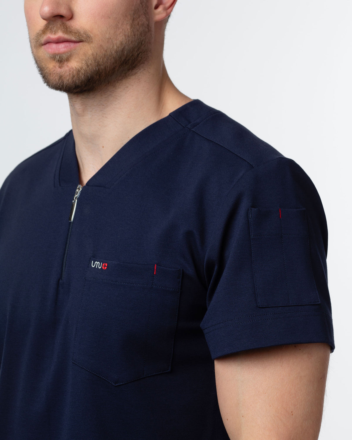 AARON férfi egészségügyi felső - navy Blue