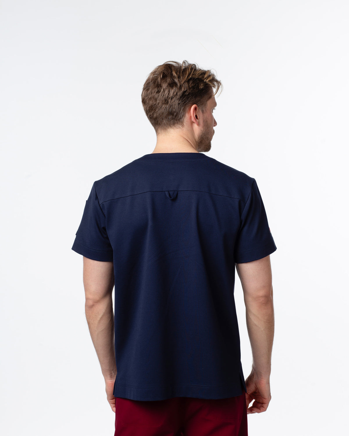 AARON férfi egészségügyi felső - navy Blue