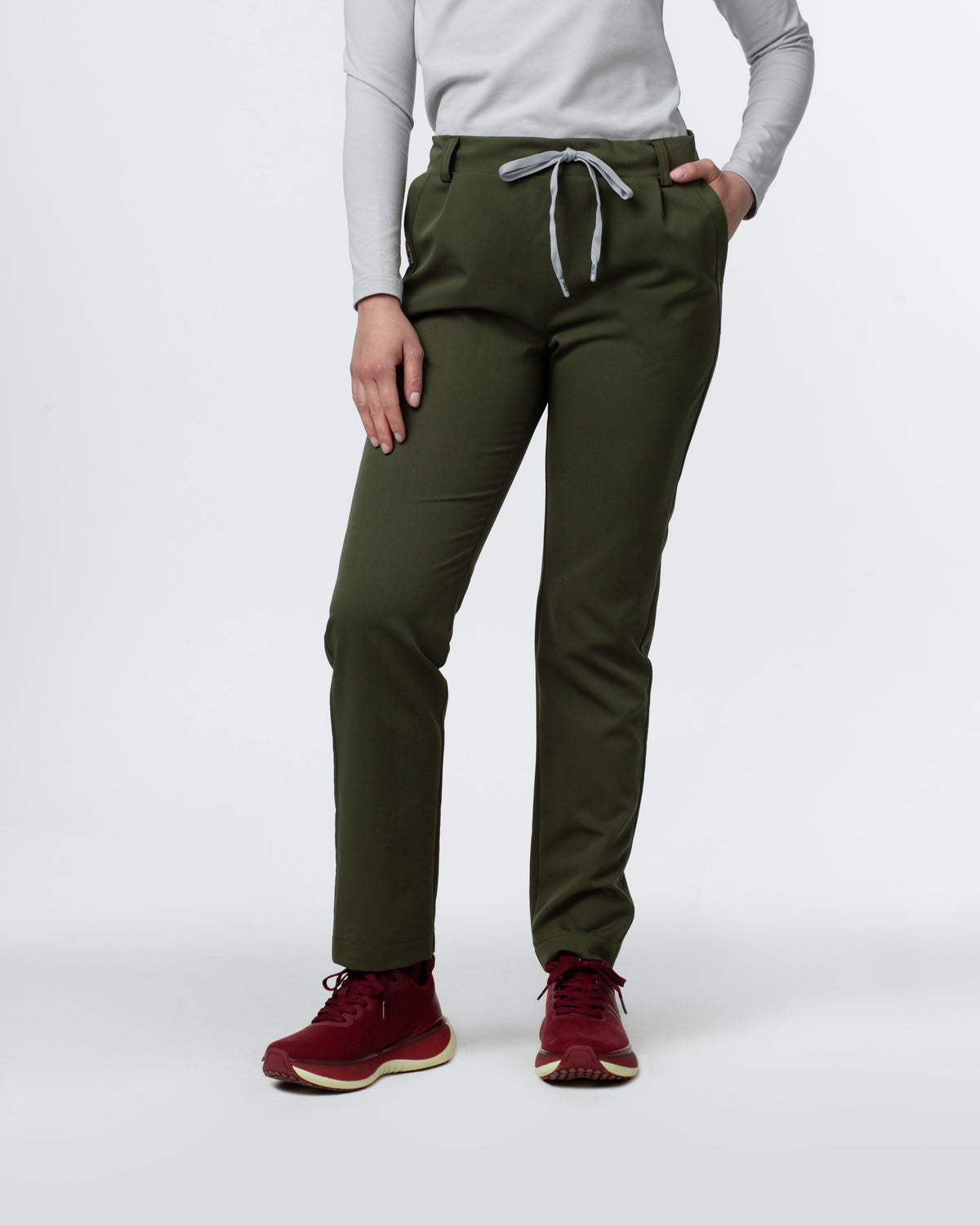 MAYA női egészségügyi nadrág - Khaki